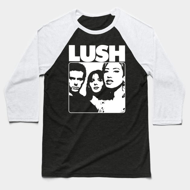 Lush Band Baseball T-Shirt by innerspaceboy